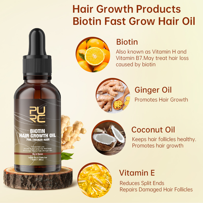 PURC biotine huile de croissan - Hair Care Vegan avis et prix